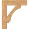 Ekena Millwork Imperial Block Smooth Bracket w/ Offset Brace, Western Red Cedar, 7 1/2"W x 28"D x 32"H BKT0806X28X32IMP05SWR - alternate 2